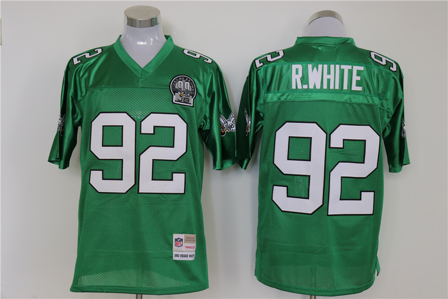 Men's Philadelphia Eagles Reggie White Mitchell & Ness Kelly Green Legacy Jersey